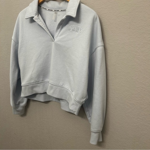 DKNY Light Blue Women's Top - Picture 3 of 10